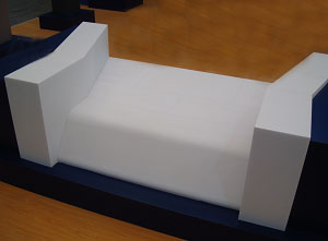 Fused cast alumina block 