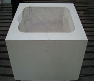 Fused cast AZS 36 block